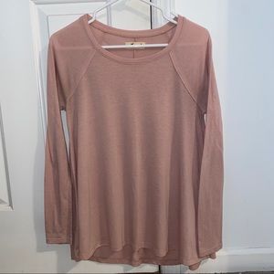 Casual Pink long sleeve top